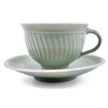 David LEACH (1911-2005 Cup and Saucer with Celadon glaze