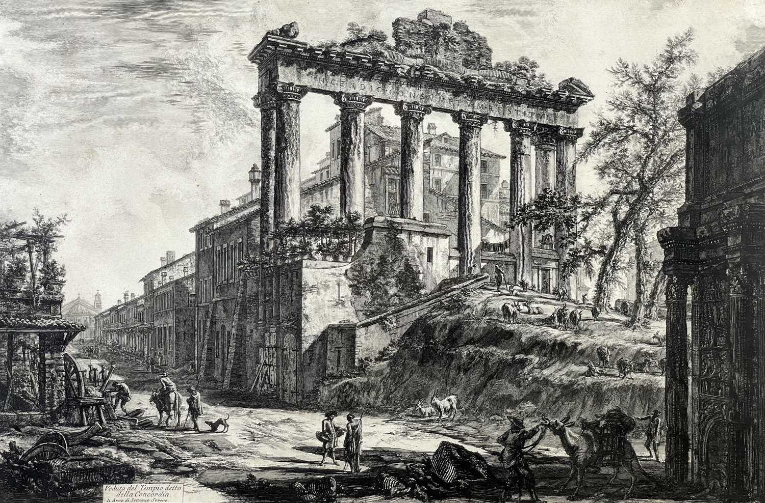 Giovanni Battista PIRANESI (1720-1778) Veduta del Tempio detto della Concordia