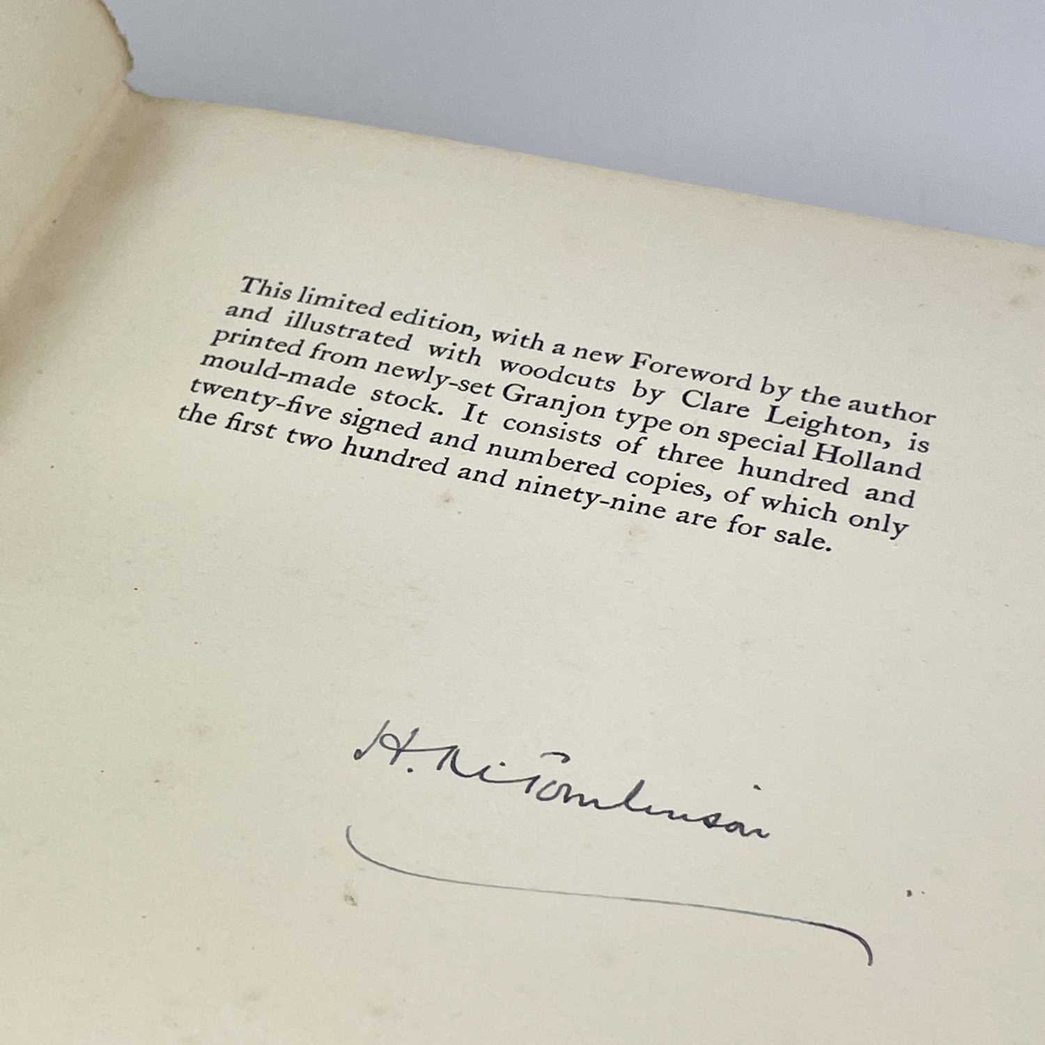 Four works by and about H. M. Tomlinson. - Image 8 of 14