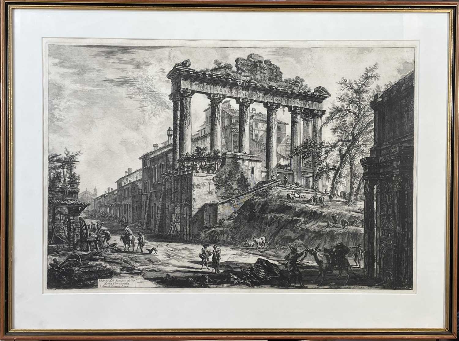 Giovanni Battista PIRANESI (1720-1778) Veduta del Tempio detto della Concordia - Image 2 of 6