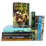 Signed David Attenborough and first editions.