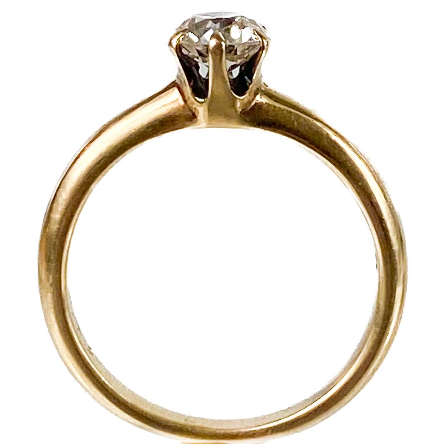 A 14ct gold 0.60ct (approximately) diamond solitaire ring. - Image 4 of 4