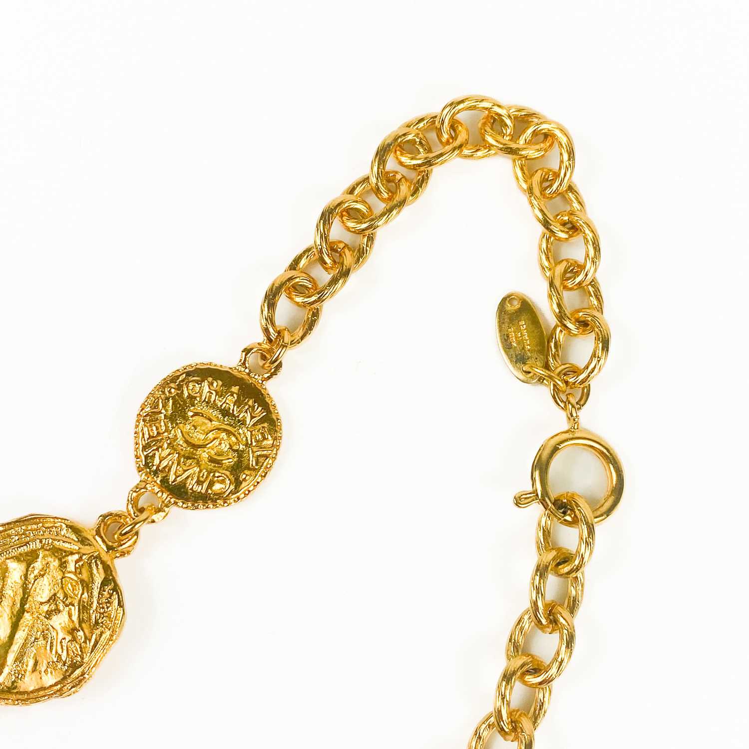 A Chanel 1980's CC medallion choker necklace. - Image 3 of 5