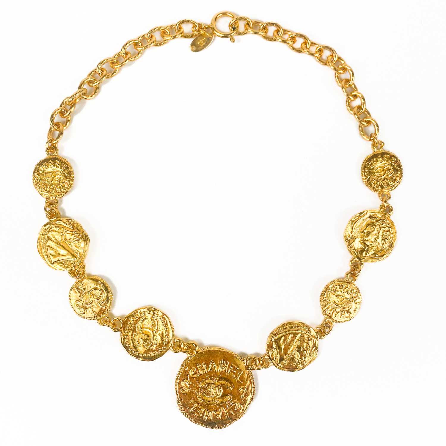 A Chanel 1980's CC medallion choker necklace. - Image 2 of 5