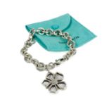 A Tiffany & Co silver pendant bracelet.