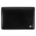 A Le Lumiere `Diamonds of Light` range black leather wallet, set with a VS diamond.