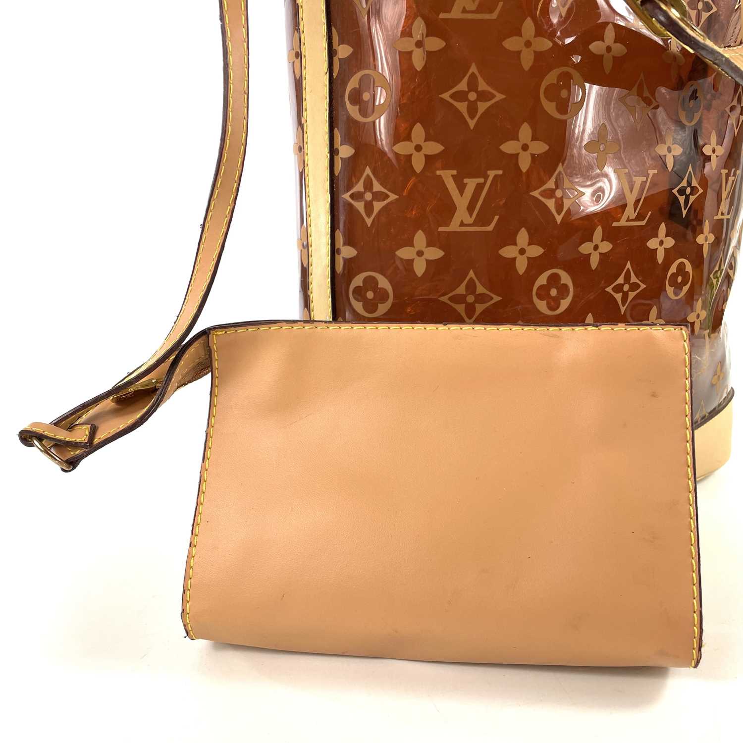 A Louis Vuitton leather and plastic shopper bag. - Image 3 of 18