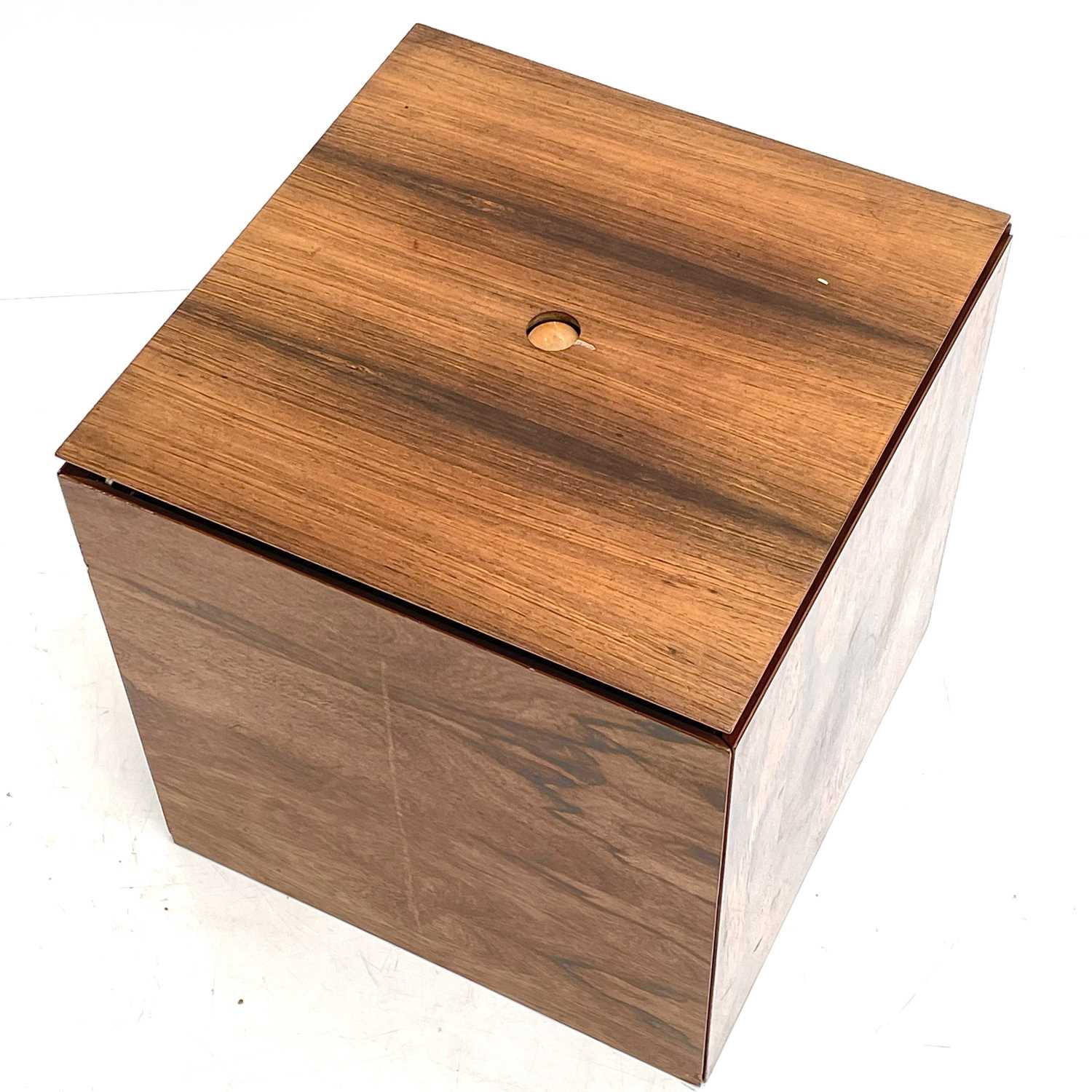 A Danish rosewood cube table nest set by G P Farum. - Image 10 of 14