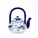 Christopher Dresser for Minton, a crane pattern teapot and cover.