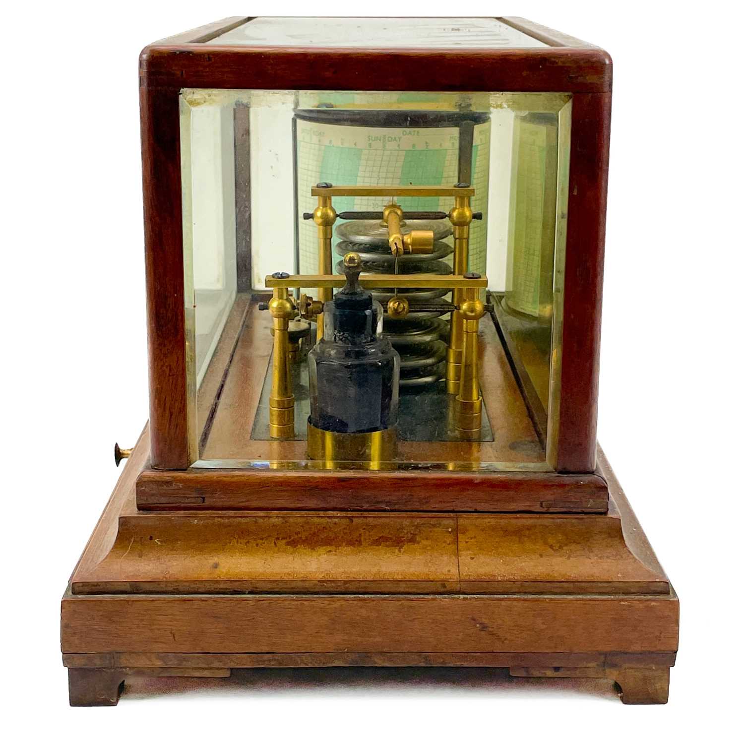 A mahogany cased barograph. - Image 6 of 8