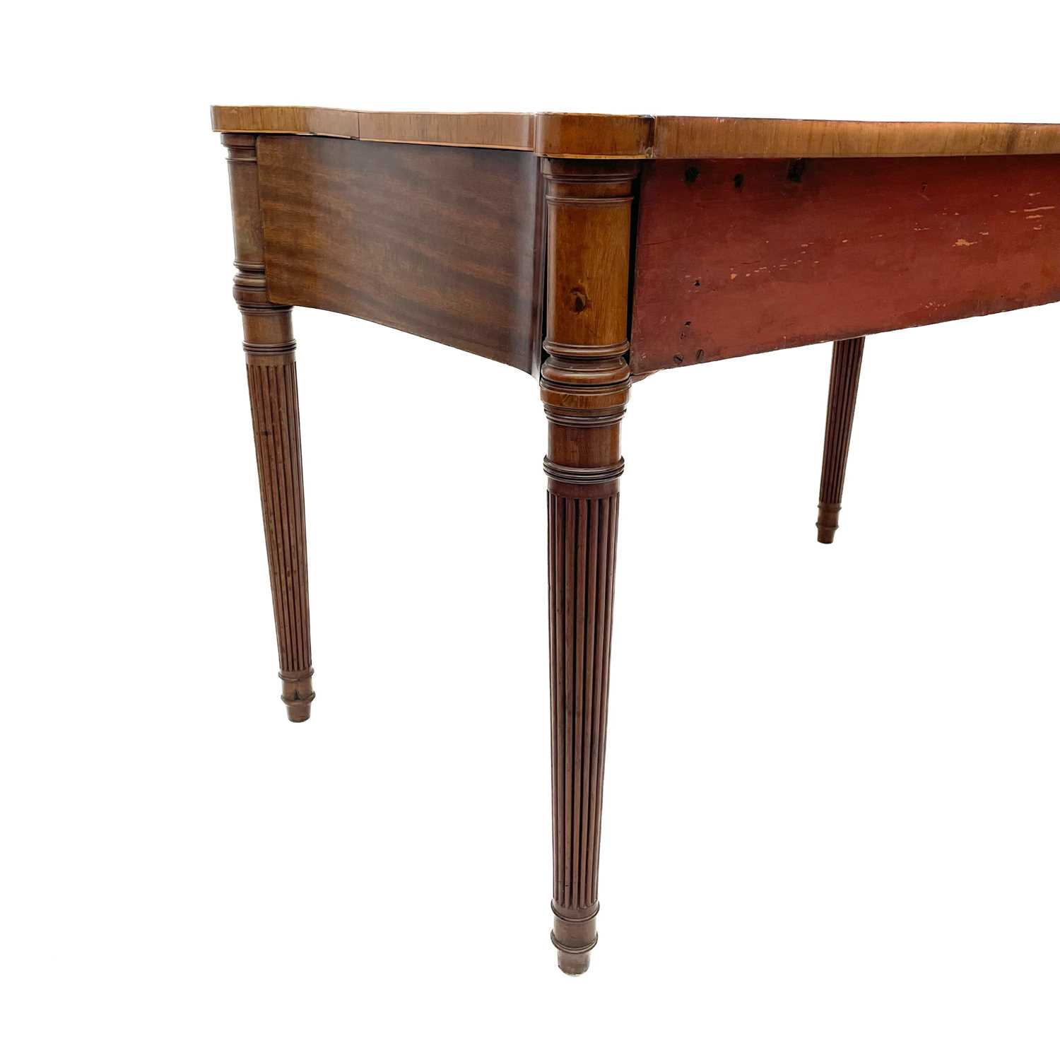 A George III mahogany and inlaid side table, possibly Irish. - Image 5 of 9