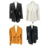 Four designer ladies' jackets.