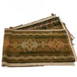 A late 19th century Aubusson style tapestry table runner or stool cover.