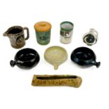 Various Cornish studio pottery.