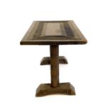 An African hardwood rectangular coffee table.