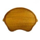 A Robert Thompson Mouseman oak tray.