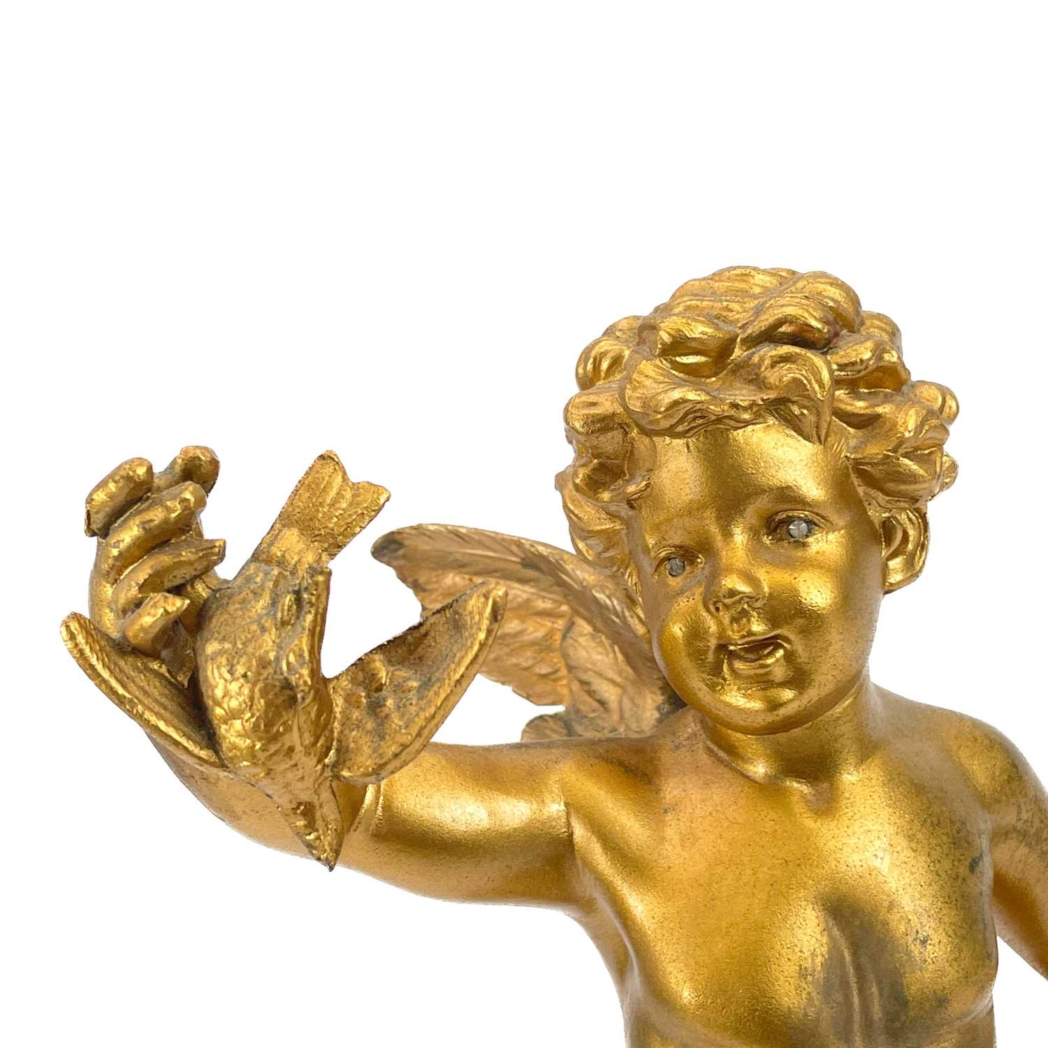 A French spelter figure of Cupid. - Image 5 of 13