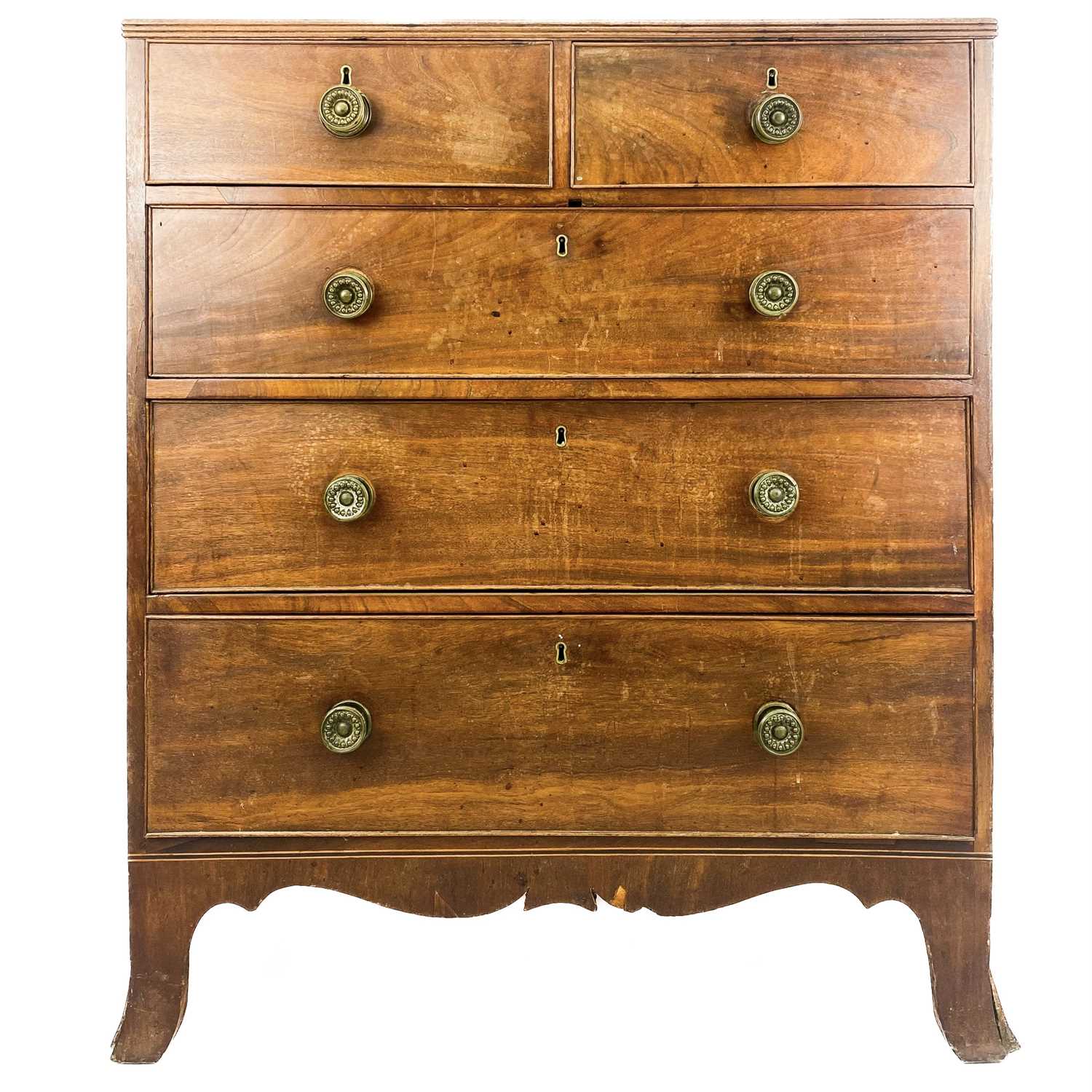 A George III mahogany chest.