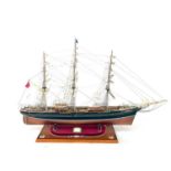 A scratch built model of the Cutty Sark.
