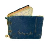 FOOTBALL INTEREST; An autograph book dating from the 1950's Including Tottenham Hotspur, Portsmouth