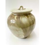 Michel Francois studio pottery jar and cover.