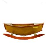 A child's rocking boat.