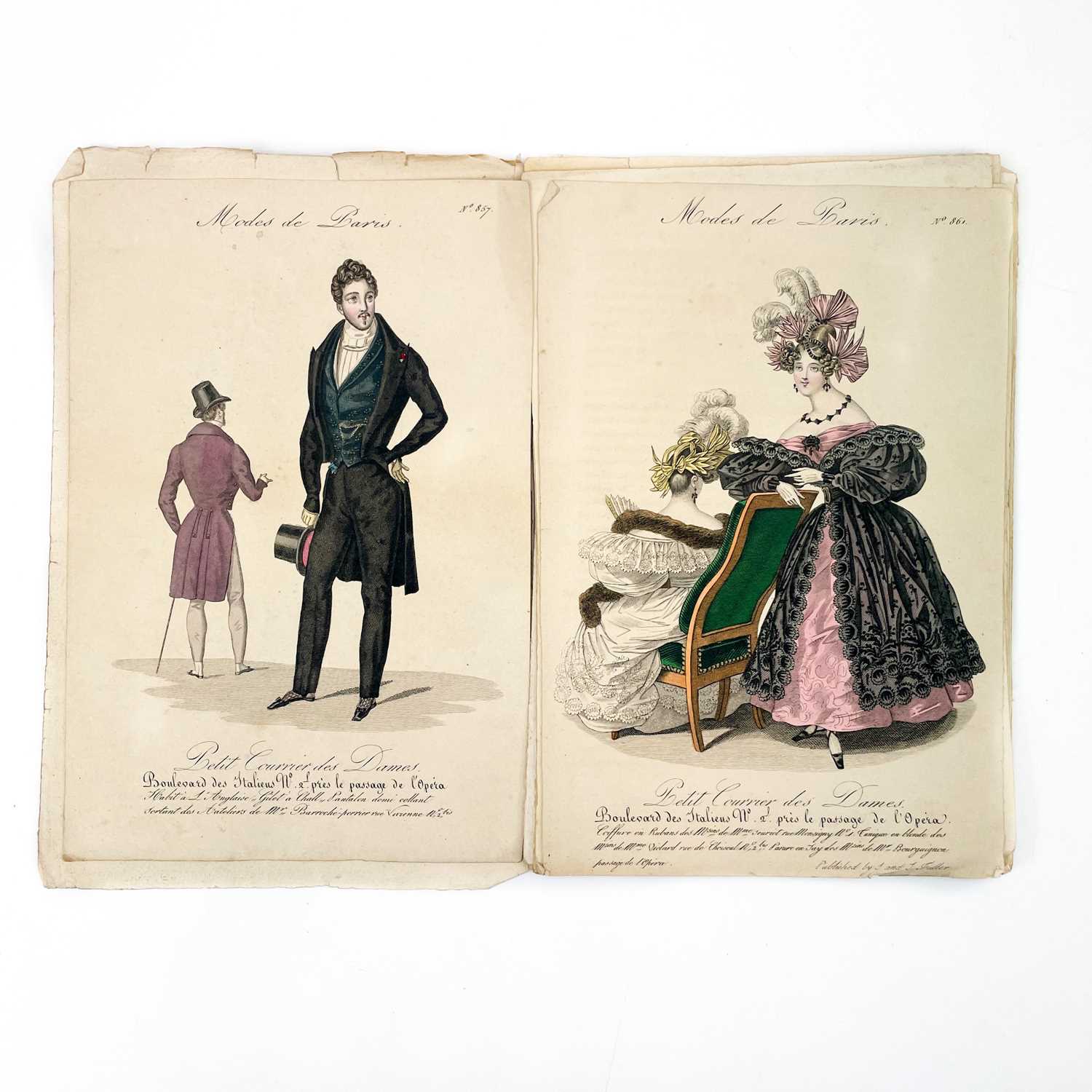 15 French hand coloured fashion plates by S & J Fuller. - Image 4 of 5