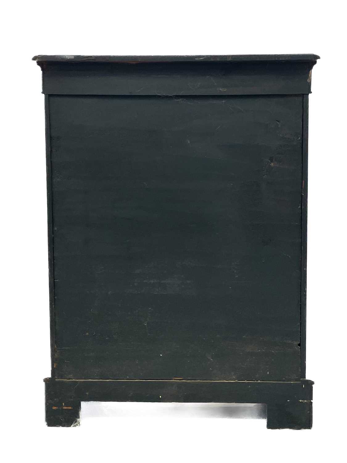 A Victorian ebonised walnut inlaid pier cabinet with brass mounts and boxwood stringing. - Image 7 of 10