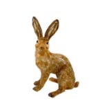 A Winstanley Pottery model of a brown hare.