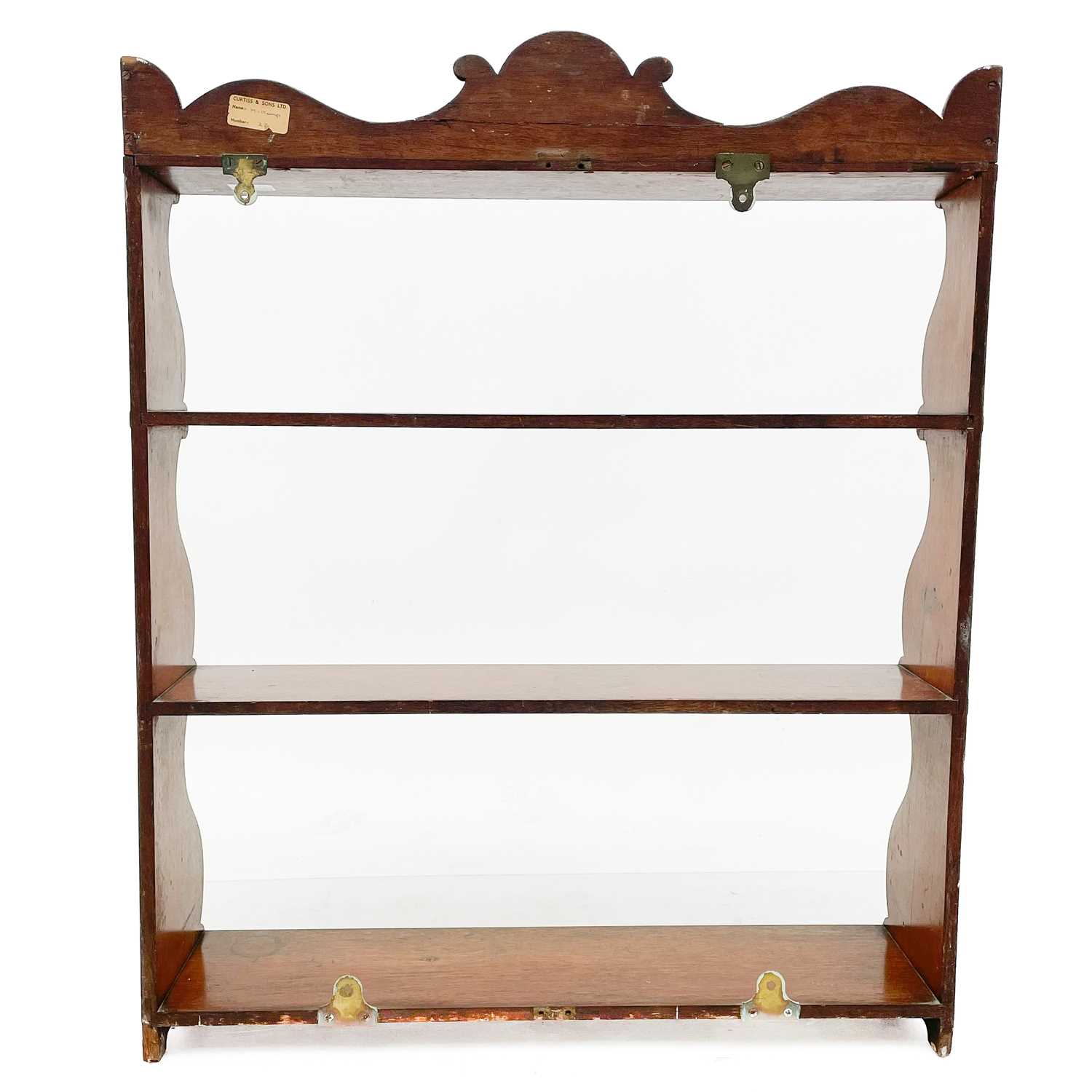 A mahogany hanging shelf rack. - Image 5 of 6