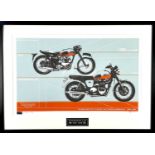 MOTORCYCLE INTEREST Triumph Bonneville 50th Anniversary Limited Edition silk screen