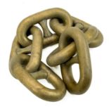 Length of ex RN bronze minesweeper anchor chain (6 links),