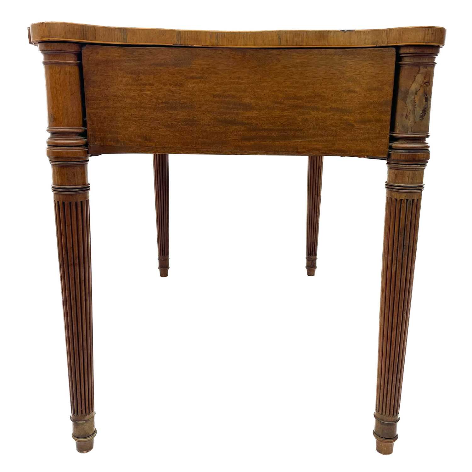 A George III mahogany and inlaid side table, possibly Irish. - Image 2 of 9