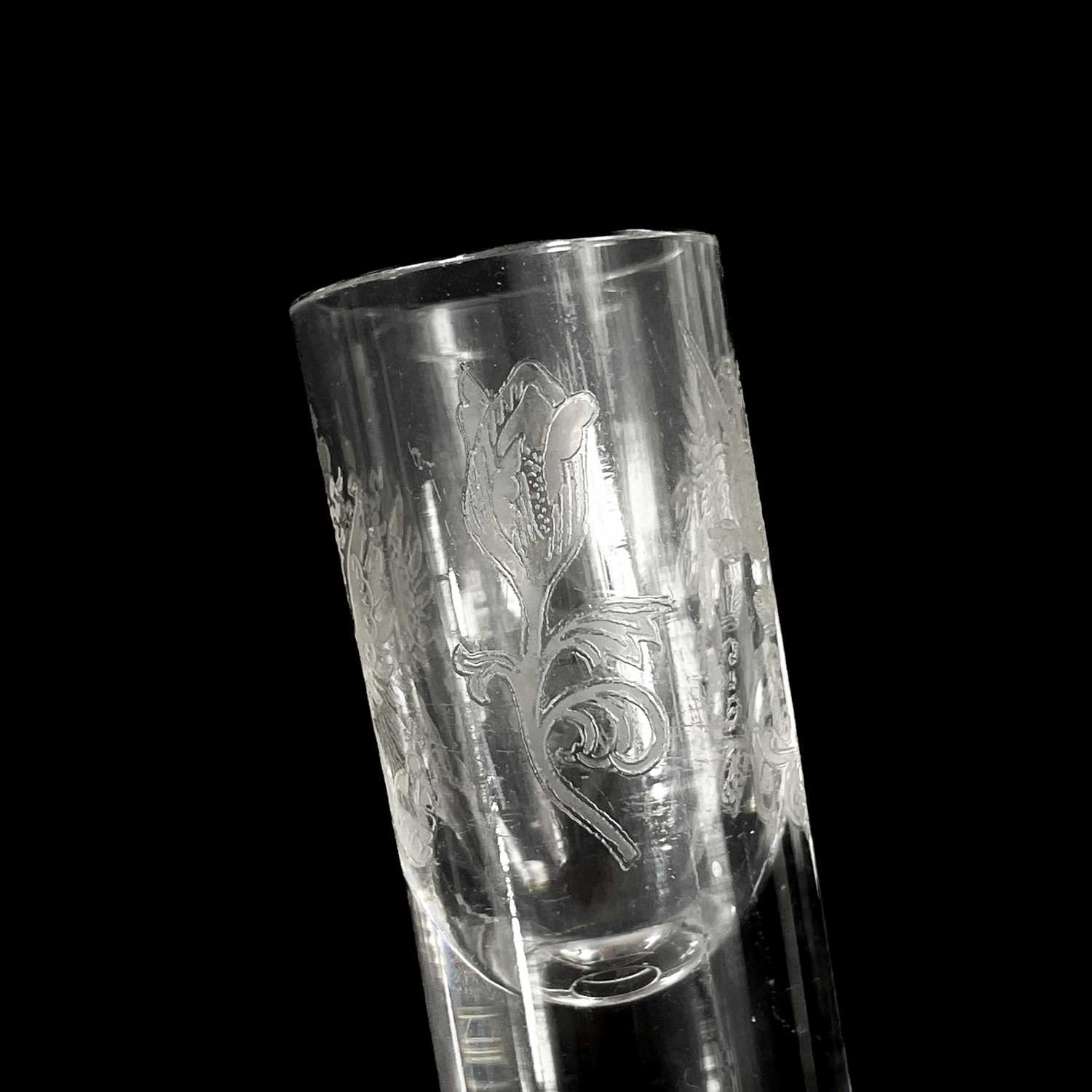 A set of six Russian imperial cylindrical vodka glasses. - Image 8 of 9