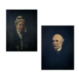 Late Victorian English School two portraits.