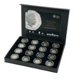 UK 50 pence proof collection - 40th anniversary 1969 to 2009.