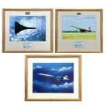 Concorde Memorabilia Framed & Glazed Prints (x3).