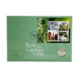 Great Britain 50 pence Kew Gardens 2009 uncirculated coin postal cover.