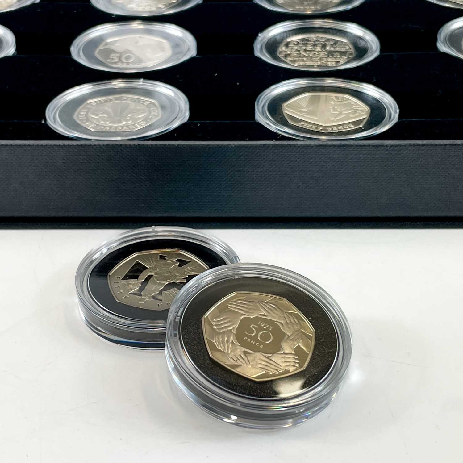UK 50 pence proof collection - 40th anniversary 1969 to 2009. - Image 9 of 9