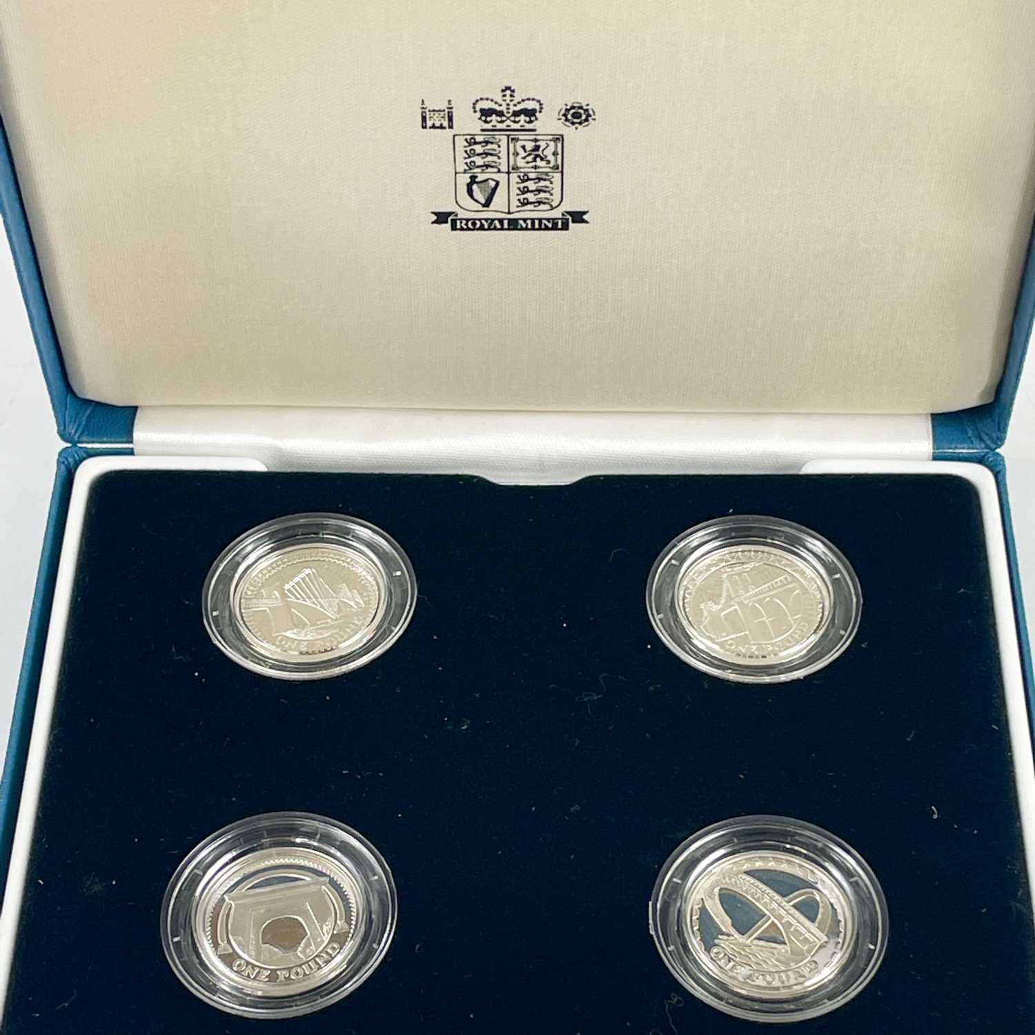 UK Silver Proof £1 Coins 2006 to 2009 (8 coins) in Royal Mint Coin Cases. - Image 8 of 8