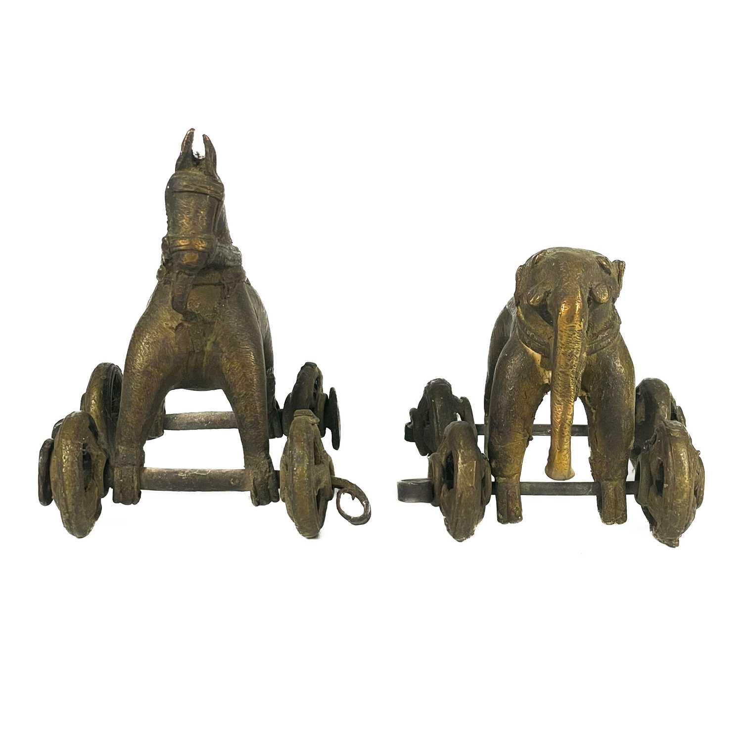 Two Indian bronze temple toys, circa 1900. - Image 2 of 4