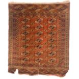 A Tekke Turkoman rug, late 19th century.