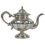 A Chinese silver teapot, circa 1900.