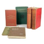 Six early 20th century travel guides used by W. A. B. Leach.