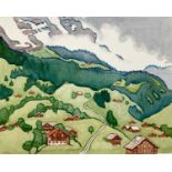 Clare WHITE (1903-1997) Low cloud, Grindelwald