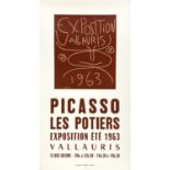 Picasso Les Potiers: Exposition ete 1963, Vallauris Exhibition poster