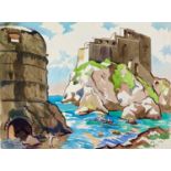 Clare WHITE (1903-1997) Sea Fortress Dubrovnik, Croatia