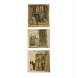 Clare WHITE (1903) A series of four watercolours of French Cathedral scenes.