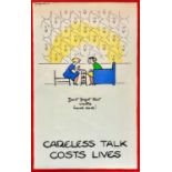 FOUGASSE (1887-1965) Careless Talk Costs Lives