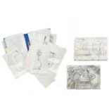 Sven BERLIN (1911-1999) A folder containing numerous drawings and other loose works